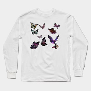 Galaxy Butterflies Long Sleeve T-Shirt